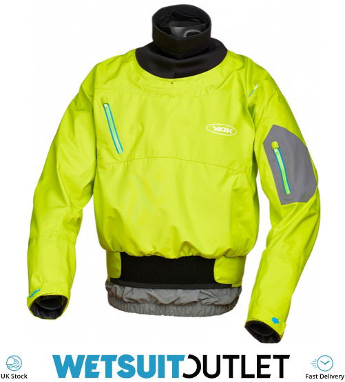 Yak Riwaka Kayak Whitewater Latex Seal Dry Cag Green 2726 Canoe