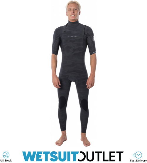 2020 Rip Curl Mens Dawn Patrol 2mm Chest Zip Short Sleeve Wetsuit