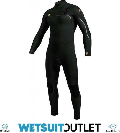 2020 O'Neill Mens Psycho One 3/2mm Chest Zip Wetsuit 4966 - Dark Olive ...