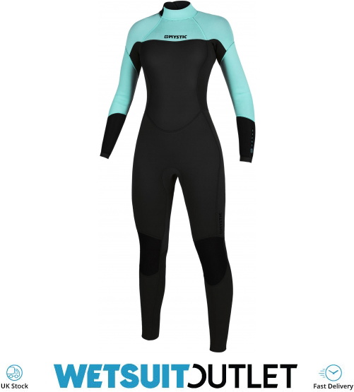 2020 Mystic Womens Brand 3/2mm Back Zip Wetsuit 200080 Mint Green