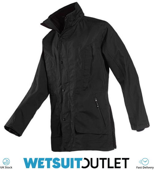 Breathable Waterproof Sprayproof Musto Mens Corsica BR1 Yacht Sailing and Boating Long Coat Jacket Black Fire Orange