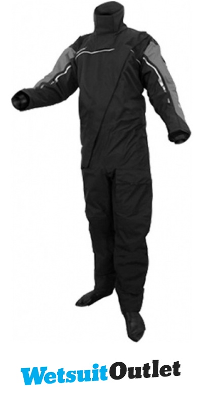 CREWSAVER DUEL LATEX SEALED DRYSUIT BLACK 6513 LAST 1 FREE UNDERSUIT ...