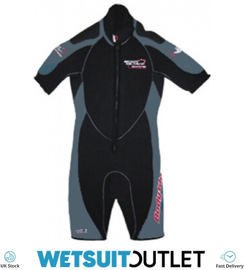 BODYGLOVE 5mm Thermolator Dive Shorty in Black/Grey BG301 Wetsuits