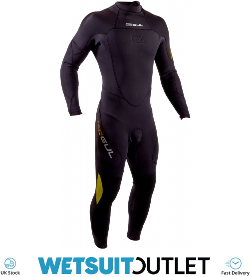 2020 GUL Mens Code Zero 4/3mm Back Zip Wetsuit CZ1201B7 Black