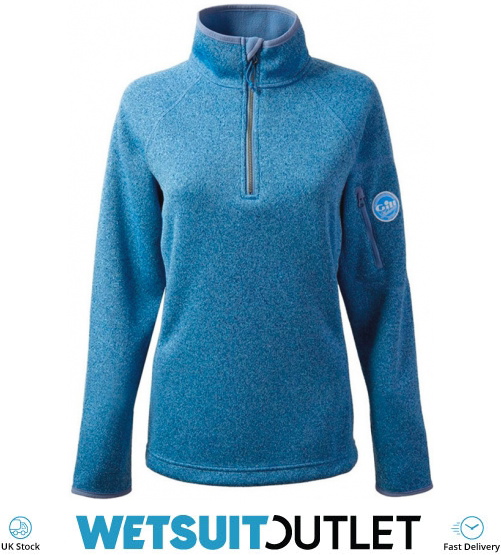 Gill Womens Knit Fleece In Blue Melange 1491w Sailing Sailing Yacht Middle Wetsuit Outlet 9765