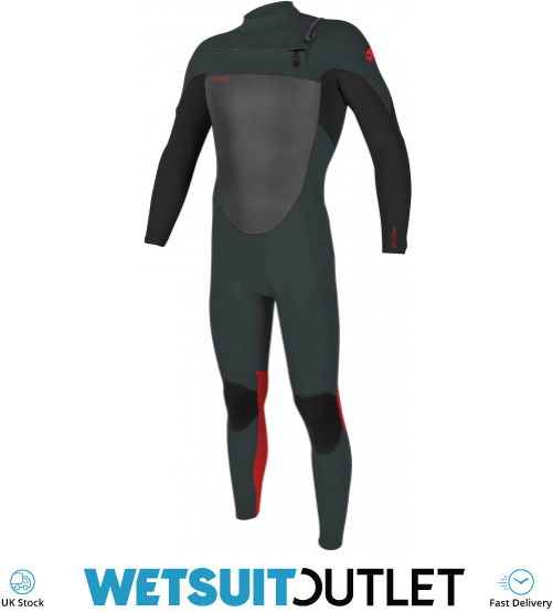 2022 O'Neill Youth Epic 4/3mm Chest Zip Wetsuit 5358 Gunmetal / Black
