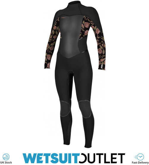 2021 O'Neill Youth Girls Epic 3/2mm Chest Zip GBS Wetsuit 5357 Black