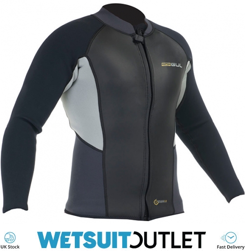 Gul Response Mens Bolero Jacket RE6304 Graphite/Silver - Wetsuits - 3mm ...