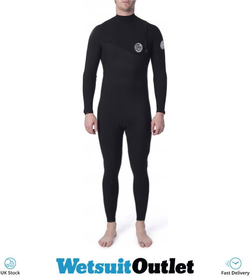 2020 Rip Curl Mens Flashbomb 4/3mm GBS Zip Free Wetsuit Black WSM9EF