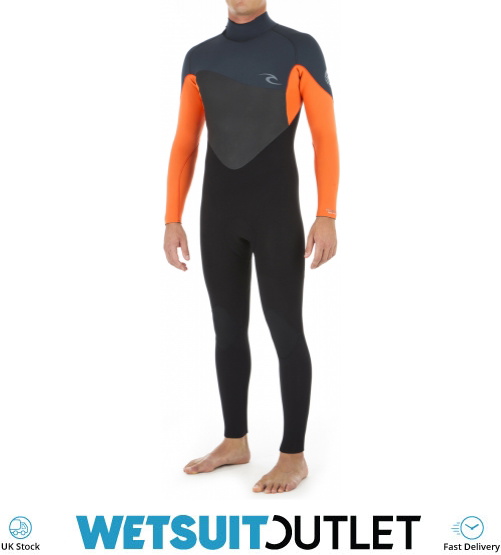2020 Rip Curl Omega 4/3mm Back Zip Wetsuit ORANGE WSM8JM Wetsuits