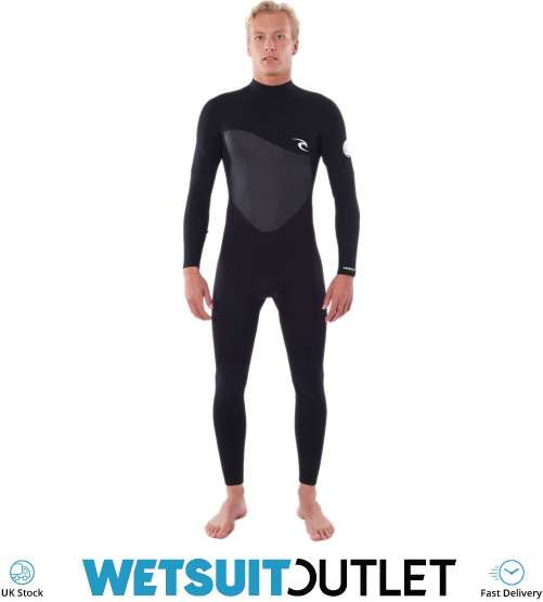 2023 Rip Curl Mens Omega 5/3mm Back Zip Wetsuit BLACK WSM8MM Wetsuits