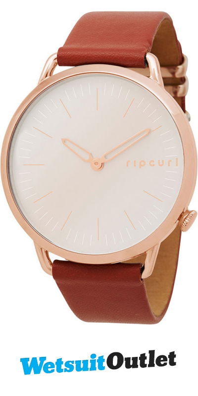 Rip Curl Womens Super Slim Leather Watch Rose Gold A3008G Accessories Watches