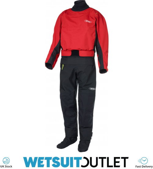 2024 Yak Horizon Kayak Drysuit & Con Zip 6580 Red Drysuits