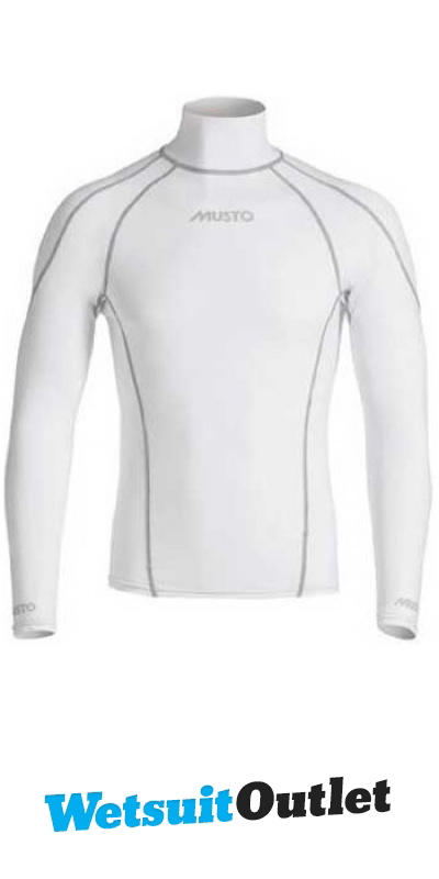 Musto BOYS L/S Rash Vest in White - Wetsuits - Rash Vests Thermo & Neo ...