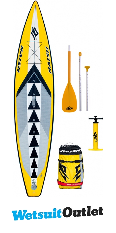 Naish One Air NISCO SUP Inflatable Stand Up Paddle Board 12'6 Inc PADDLE  BAG PUMP