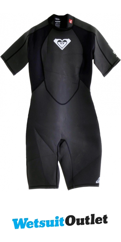 Roxy Syncro 2mm Windsurf Shorty Wetsuit SW65WS BLACK / White Logo ...