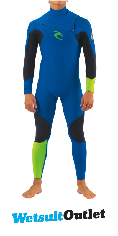 Rip Curl E-bomb 3/2mm GBS Chest Zip Wetsuit in BLUE / BLACK WSM4AE ...