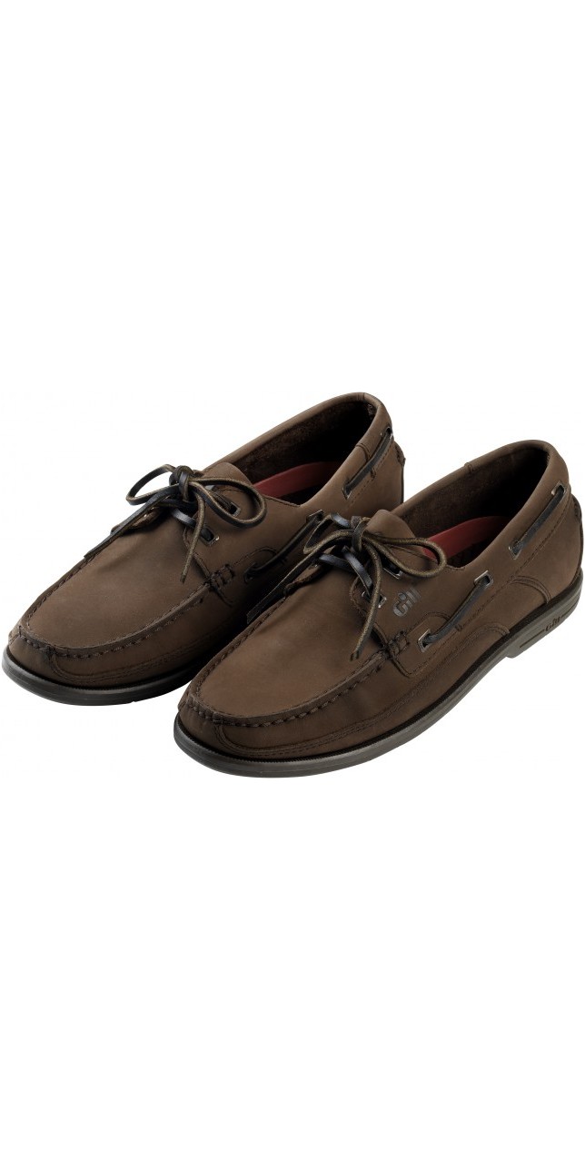 Gill Baltimore 2 Eye Deck Sailing Shoes Shoe in Dark Brown