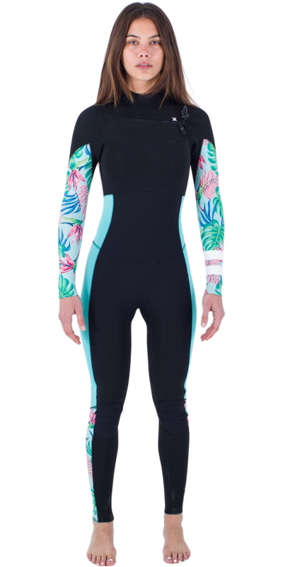 Hurley Da Donna Plus Printed 3/2mm Chest Zip Muta