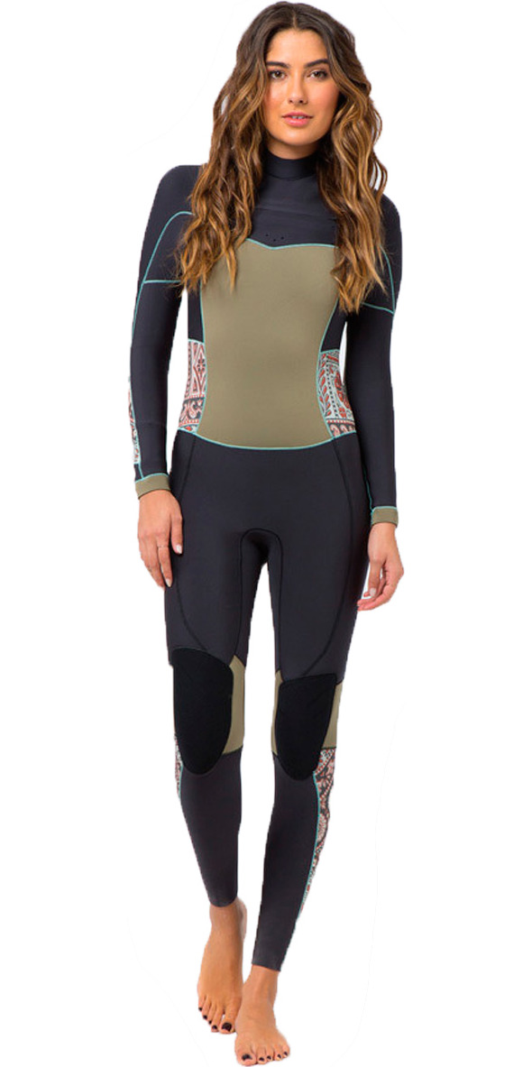 Billabong Ladies 5 4mm Salty Days Dayz Chest Zip Gbs Wetsuit in Off