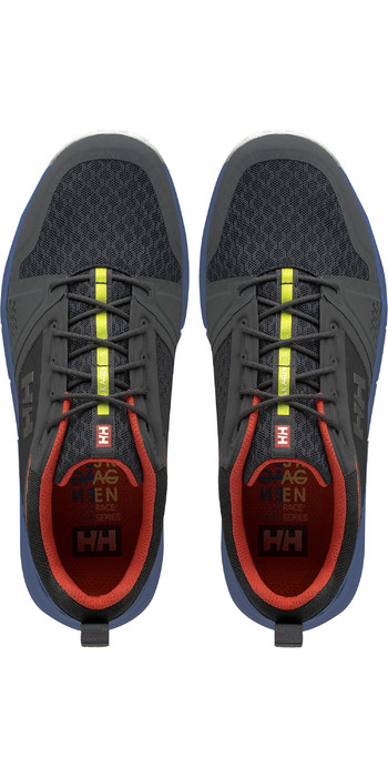 2021 Helly Hansen Skagen F-1 Offshore Sailing Shoes 11312 - Ebony / Royal Blue