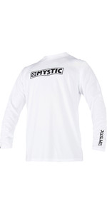 2021 Mystic Star Long Sleeve Loosefit Quick Dry Rash Vest White 180106