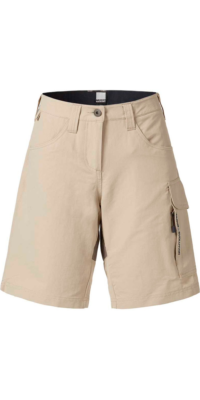 Musto Evolution Womens Performance UV Shorts Light Stone SE0930