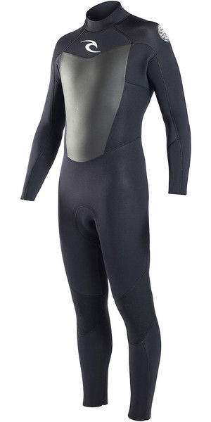2018 Rip Curl Omega 3/2mm GBS Back Zip Wetsuit BLACK WSM6LM