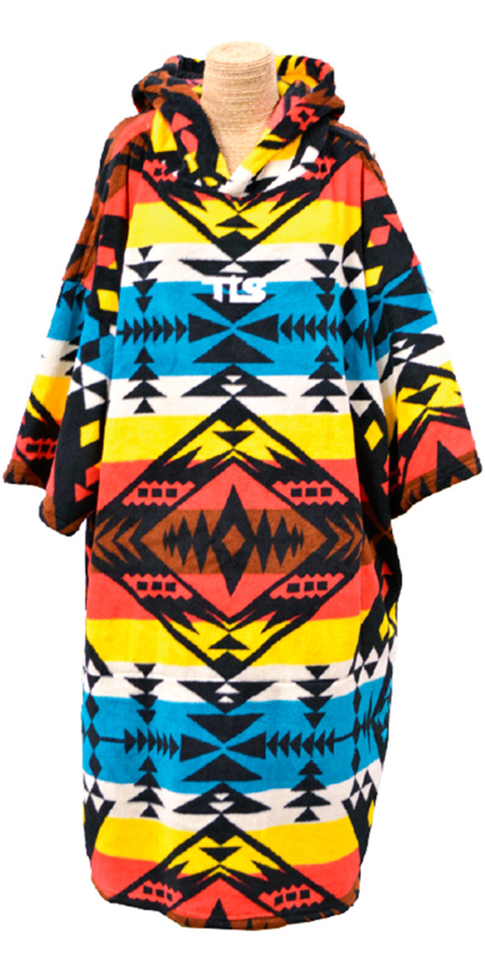 TLS Mens Aztec Hooded Changing Robe / Poncho - Multi - Accessories ...