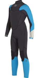 2018 Billabong Boys Absolute Comp 4/3mm Chest Zip Wetsuit BLACK SANDS F44B13