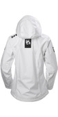 2021 Helly Hansen Womens Crew Hooded Jacket White 33899