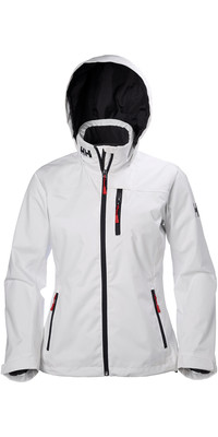 2024 Helly Hansen Womens Hooded Crew Mid Layer Jacket White 33891