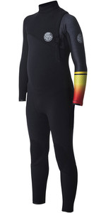 2018 Rip Curl Junior Flashbomb 4/3mm Zip Free Wetsuit ORANGE WSM7MS