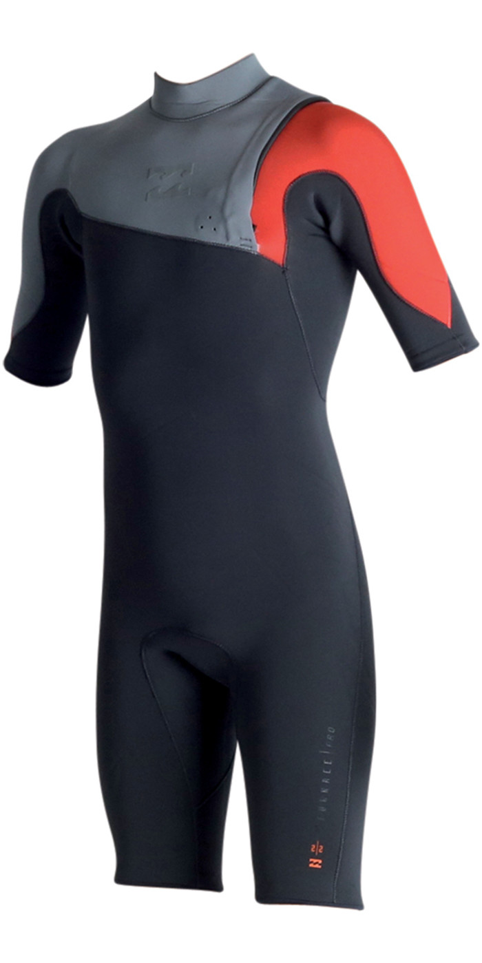 Billabong Pro Series 2mm Zipperless Shorty Wetsuit ORANGE C42M03