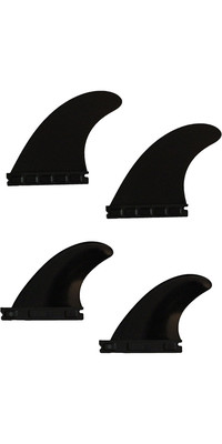 Eurofin Futures Nylon Composite Quad Fins Black BAS-Q4 - Set Of Four