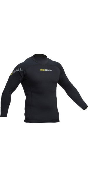 2019 Gul Junior Code Zero 3mm Long Sleeve Thermo Top BLACK AC0116-B2