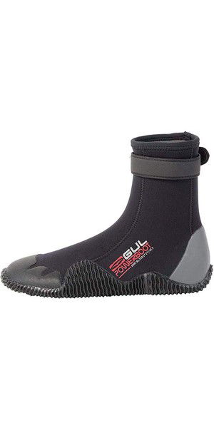 2019 Gul Power 5mm Round Toe wetsuit Boot Black / Grey BO1263 A8