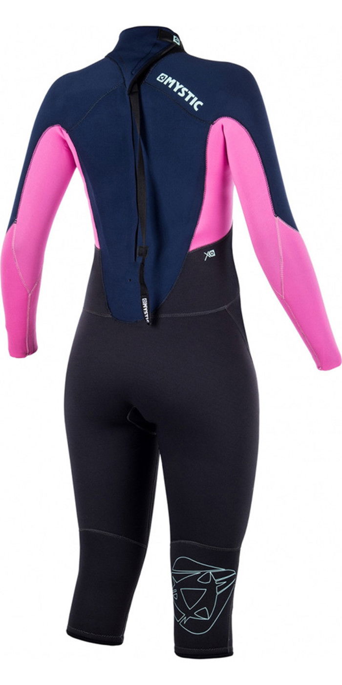 Mystic Star Womens 4/3mm Short Leg Steamer Wetsuit Navy 170272