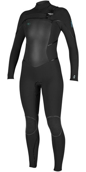 2018 O'Neill Womens Psycho Tech 5/4mm Chest Zip Wetsuit BLACK 4989
