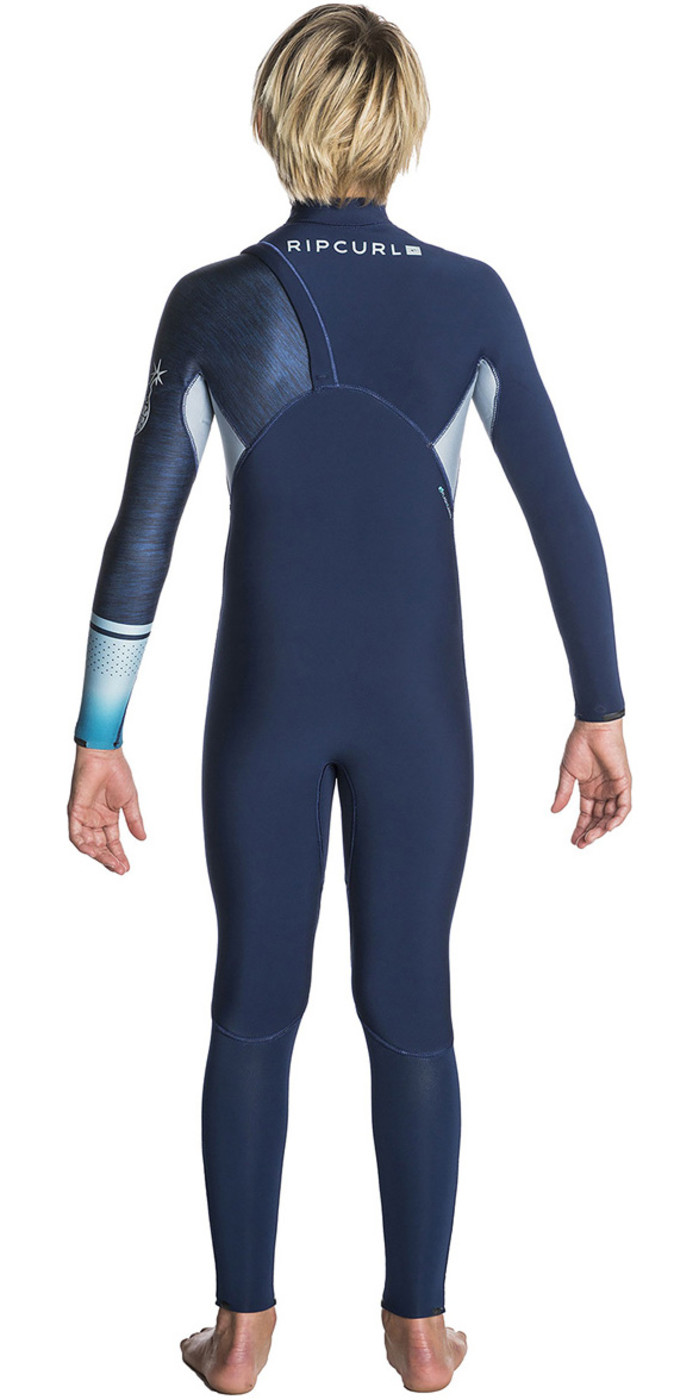 Rip Curl Junior Flashbomb 4/3mm Zip Free Wetsuit NAVY WSM7MS Wetsuits
