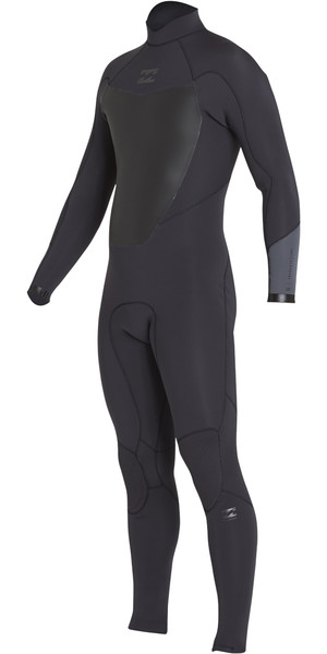 2018 Billabong Absolute 3/2mm Back Zip Flatlock Wetsuit BLACK SANDS H43M15