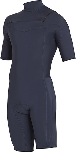 2018 Billabong Junior Revolution 2mm Chest Zip Shorty Wetsuit SLATE H42B04