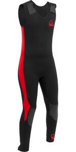 Palm Kayak or Kayaking Womens Quantum 3MM Neoprene Wetsuit Front Zip Long John Black Easy Stretch 