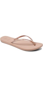 reef rose gold flip flops