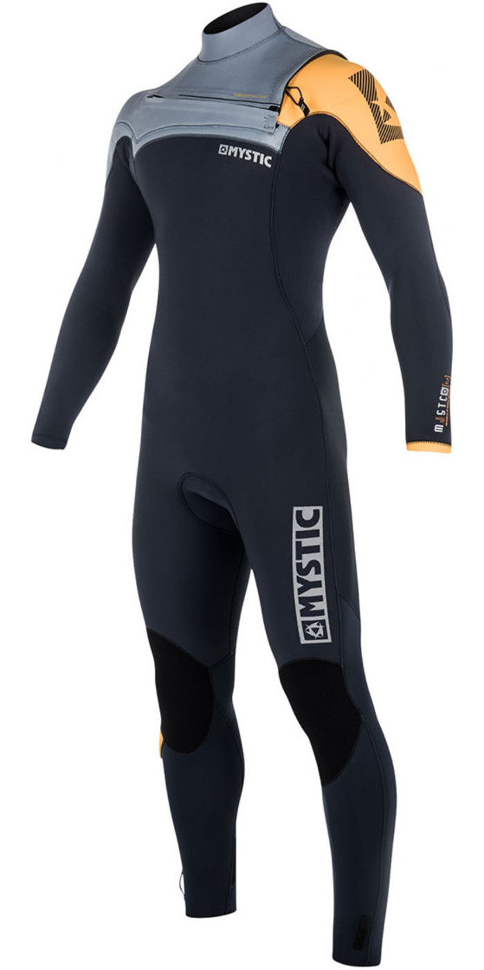 Mystic Majestic 3/2mm GBS Chest Zip Wetsuit Orange 180004 Wetsuits