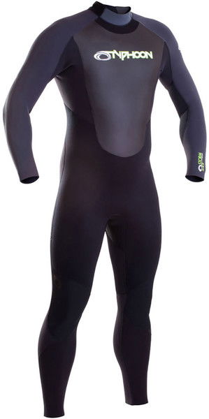 2019 Typhoon Storm 5/4/3mm Back Zip Wetsuit GREY 250661