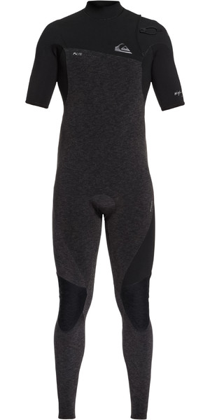 2019 Quiksilver Highline 2mm Zipperless Short Sleeve Wetsuit Black EQYW303009