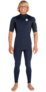 2019 Rip Curl Mens Aggrolite 2mm Short Sleeve Wetsuit Navy / Black WSM9HM