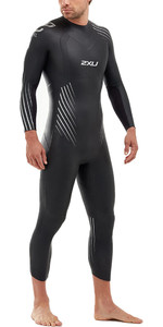 2021 2XU Mens P:1 Propel Triathlon Wetsuit MW4991C - Black / Silver Shadow