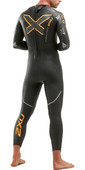 2021 2XU Mens P:2 Propel Triathlon Wetsuit MW4990C - Black / Orange Fizz